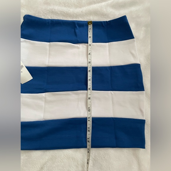 Bold Blue and White Striped Mini Skirt PacSun NWT - Picture 2 of 4